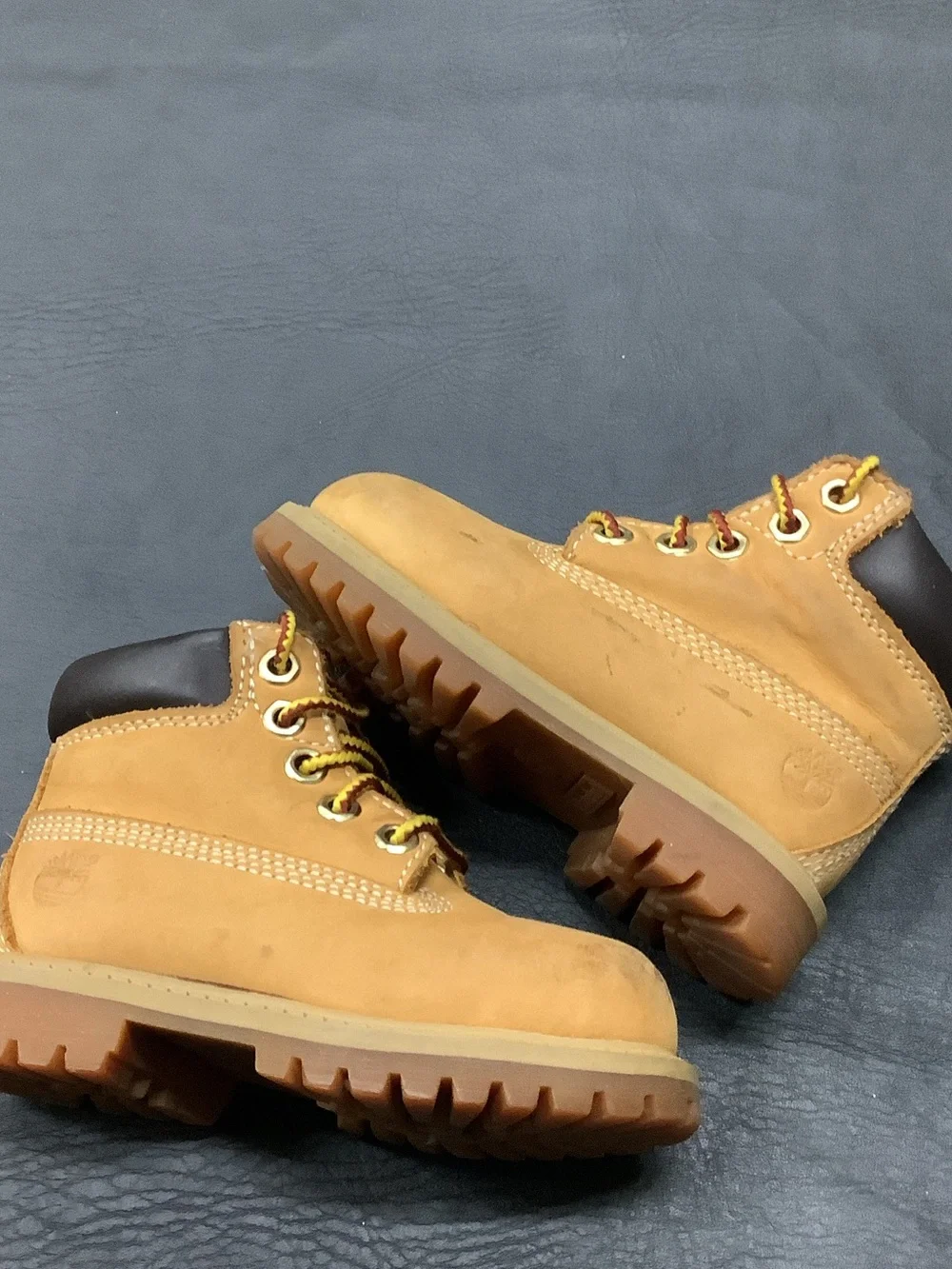 Timberland Kids Wheat/Tan Lace-Up Rugged Boots